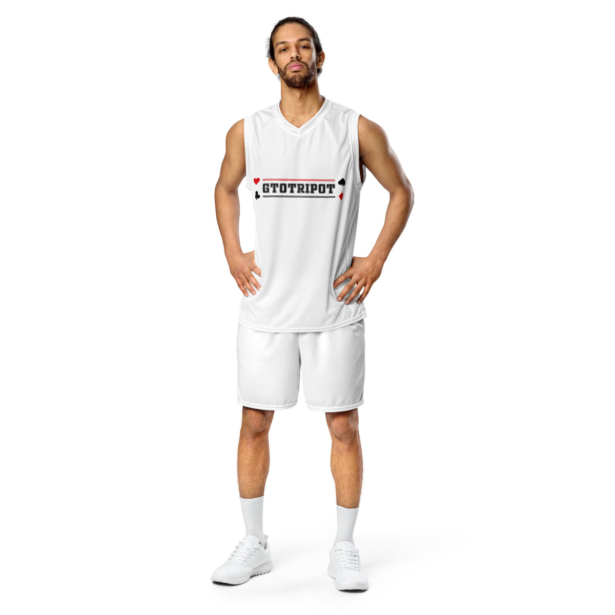 Maillot de basket recyclé all over